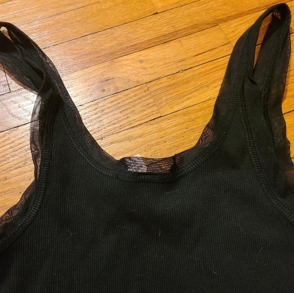 Victorias Secret black tank top Misses juniors size small. NWOT - Picture 2 of 5